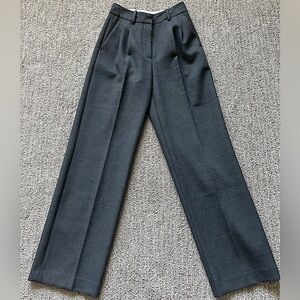 Aritzia Wilfred Effortless Pant Heather Peppercorn Grey Size 0 EUC